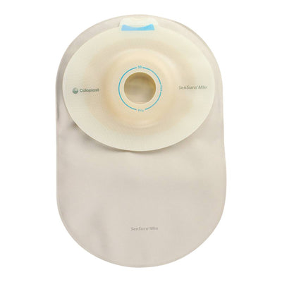 Coloplast Sensura Mio One-Piece Closed Ostomy Pouch, Convex Light, 1-1/4",Opaque