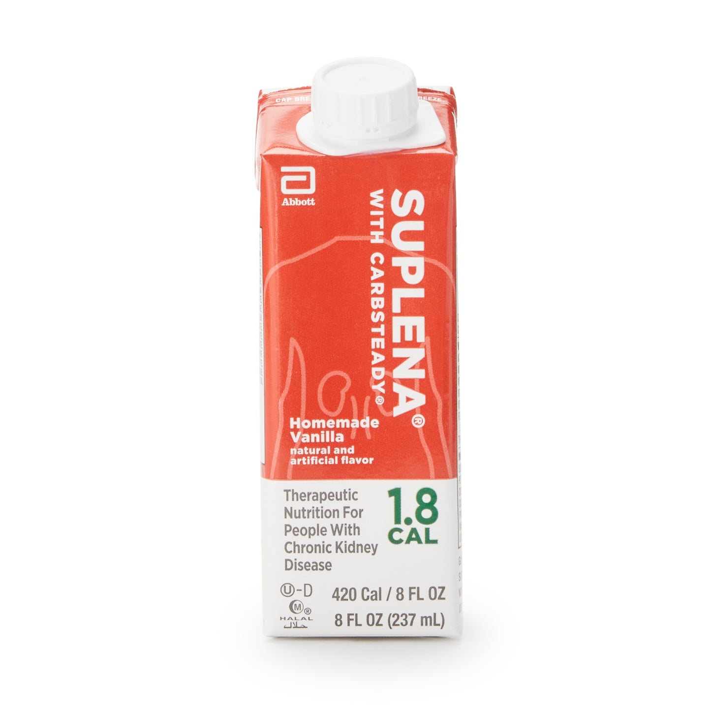Suplena Homemade Vanilla, 8 oz. Institutional Carton