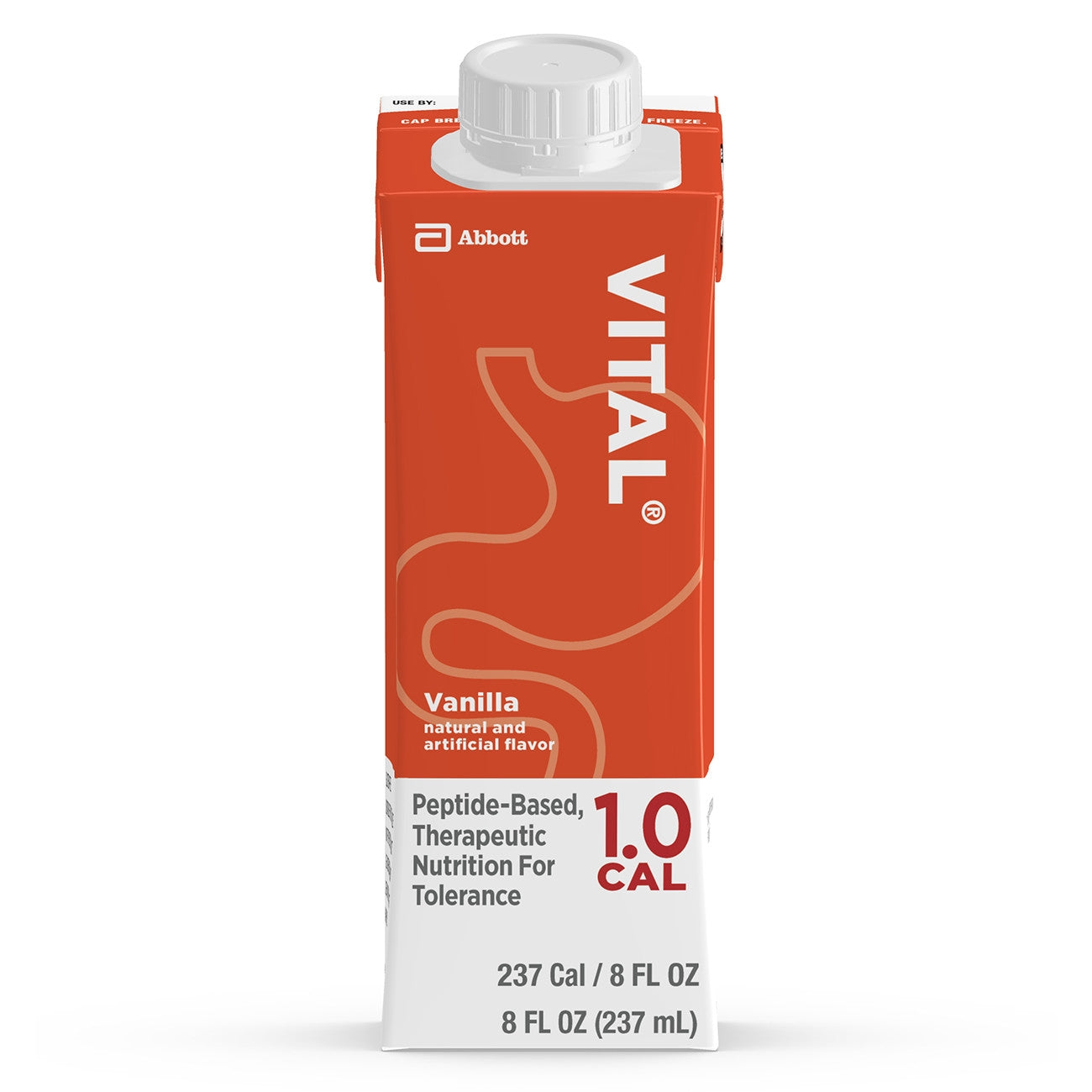 Vital 1.0 Cal, Vanilla, 8 Fl oz. Carton Institutional