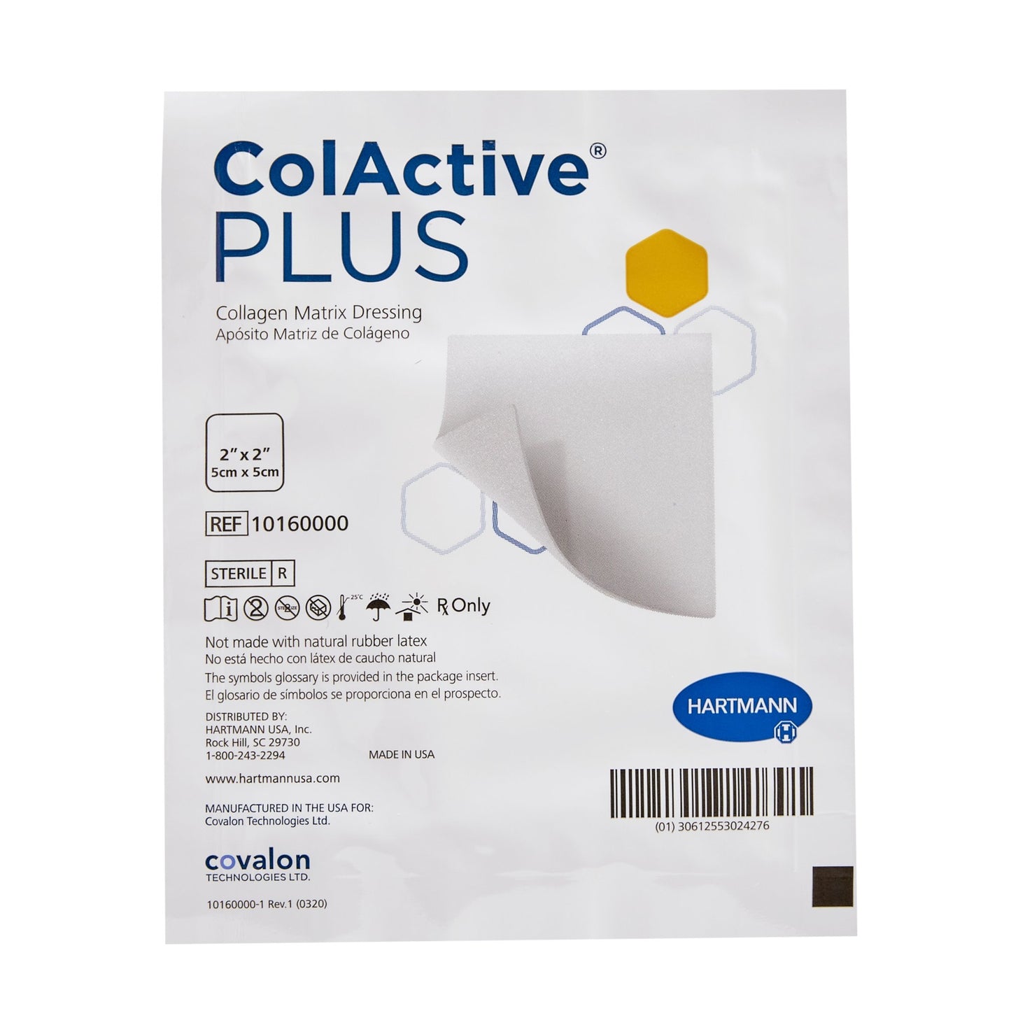 ColActive Plus Collagen Dressing 2" x 2"