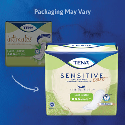 TENA Sensitive Care Ultra Thin Light Long Bladder Control Pad, 10-" Length - 54344