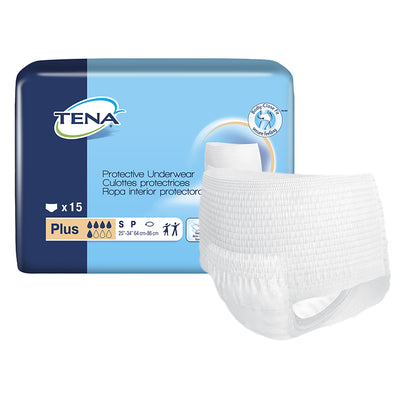 Tena Plus Absorbent Underwear, Small - 72631