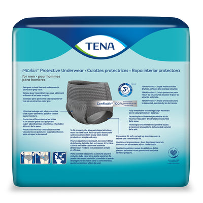 TENA ProSkin Protective Underwear for Men XL, 55" - 66" Waist