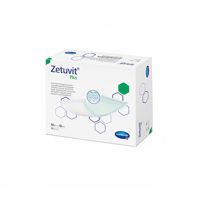 ZETUVIT PLUS Non-Border Superabsorbant Dressing, 4" x 4"