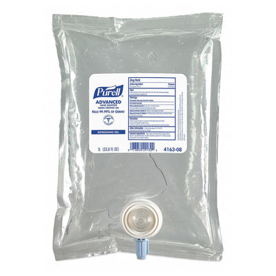 Purell Green Certified Advanced Hand Sanitizer Gel, 1000 mL Dispenser Refill Bag - 4163-08