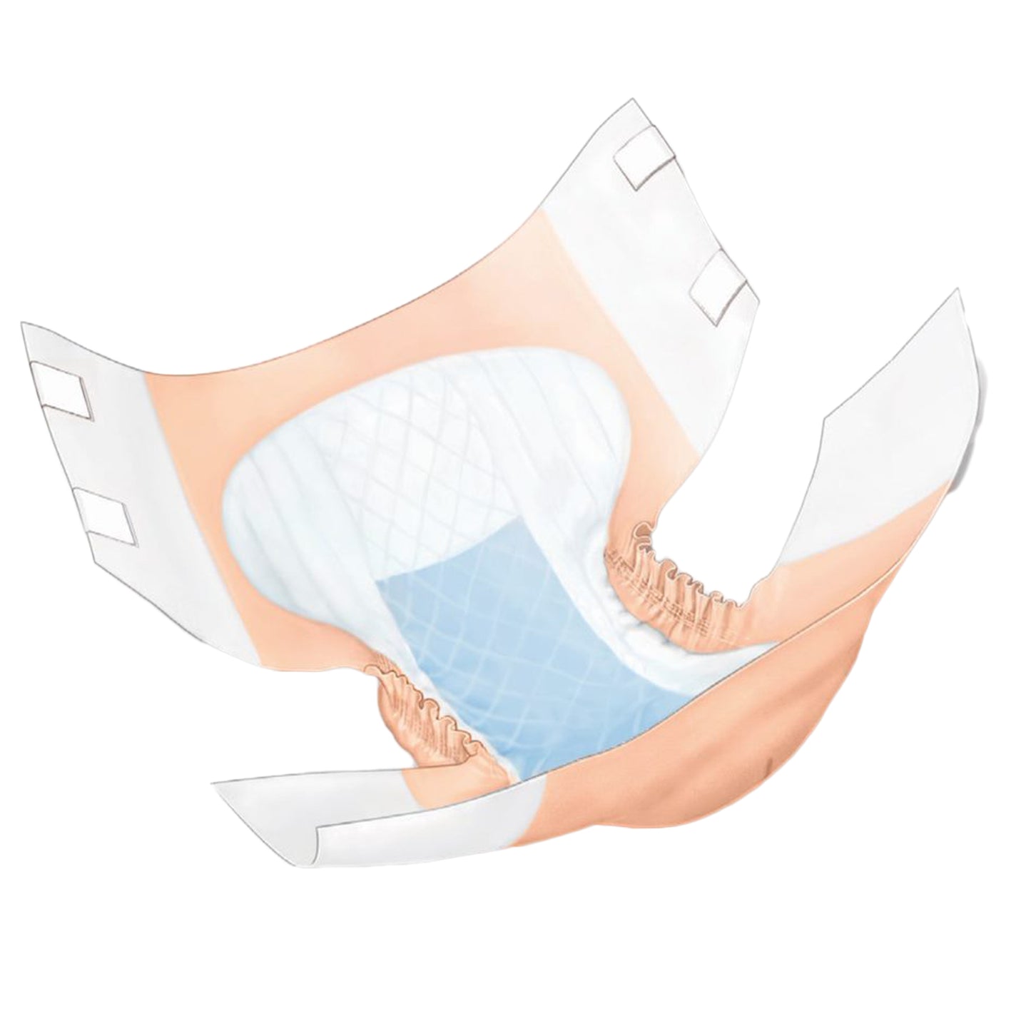WINGS Plus Quilted Brief with BreatheEasy Technology, Small, 20" - 31"