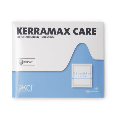 Super Absorbent Dressing KerraMax Care 5 X 6 Inch Rectangle