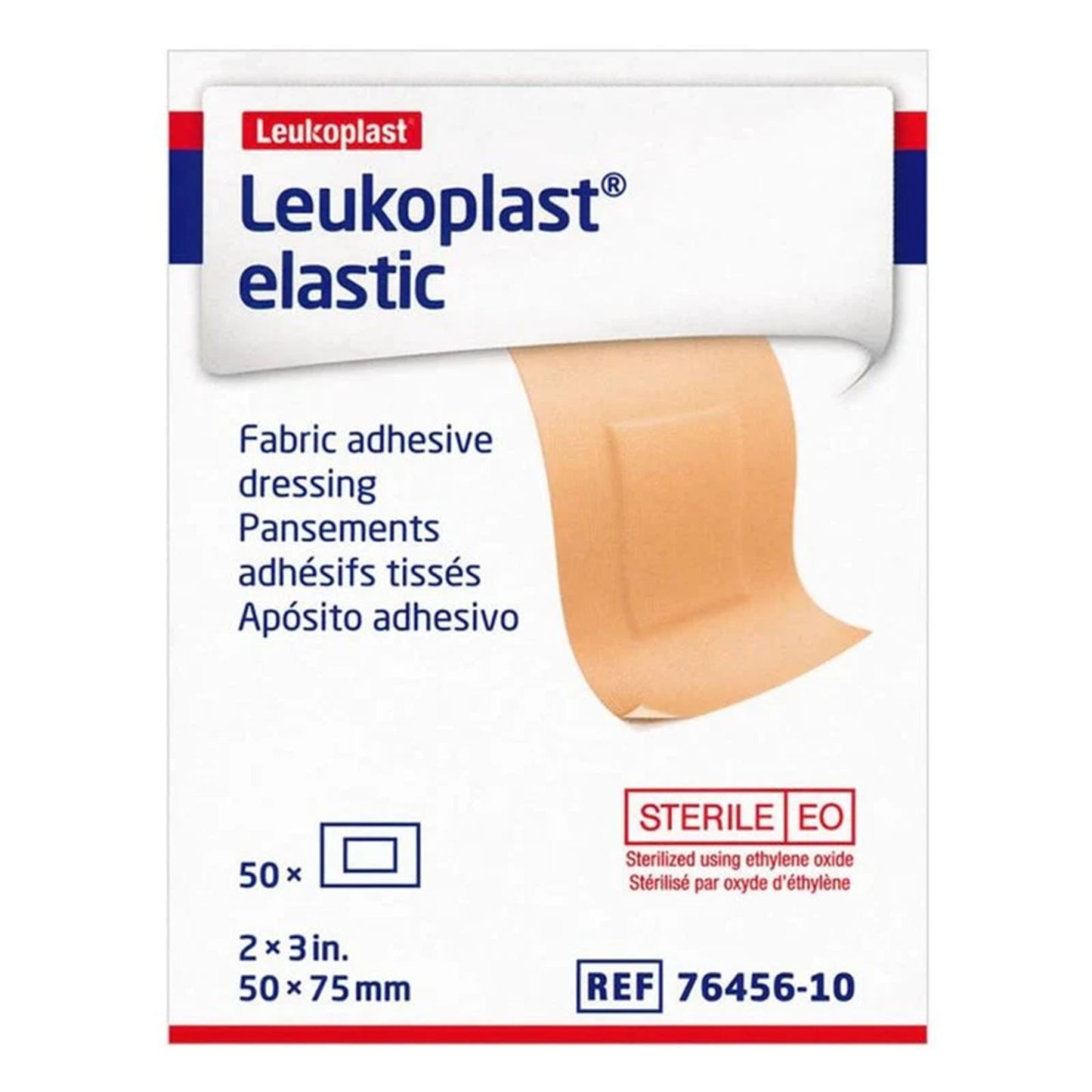 Leukoplast Elastic 2" x 3" Patch Bandage