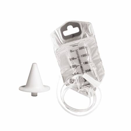 Visi-Flow Irrigator with Stoma Cone Latex-Free with Reusable Collection Bag