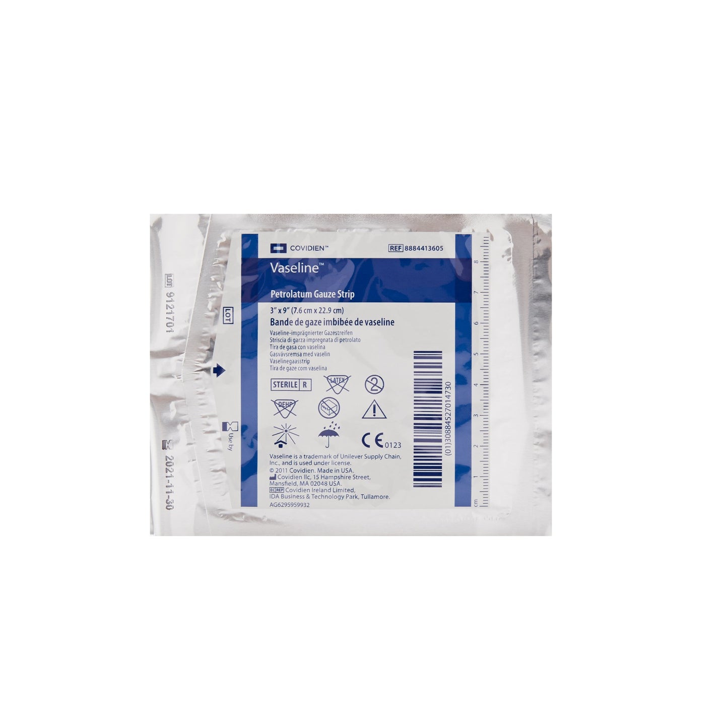 Vaseline Sterile Non-Adherent Petrolatum Gauze Strip 3" x 9"