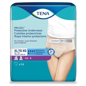 ESSITY TENA ProSkin Protective Underwear, for Women, XL, 55" to 66" Waist
