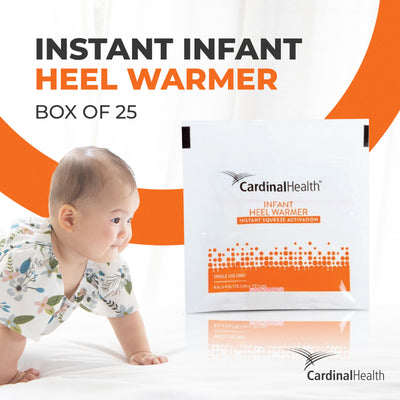 Cardinal Health Instant Infant Heel Warmer Heel One Size Fits Most Plastic Cover Disposable