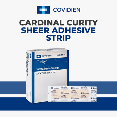 Cardinal Curity Sheer Adhesive Strip¾ x 3 Inch