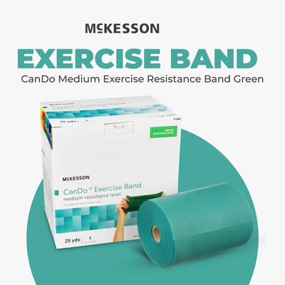 CanDo Medium Exercise Resistance Band  Green