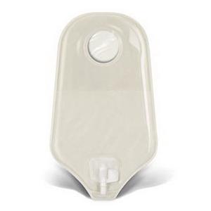 ConvaTec SUR-FIT Natura Two-Piece Urostomy Pouch, 1-1/4" Flange, Accuseal Tap, 10" L, Transparent