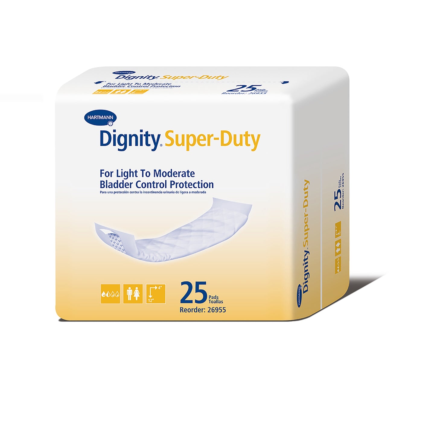 Dignity Super Natural Self-Adhesive Pads 4" x 12"