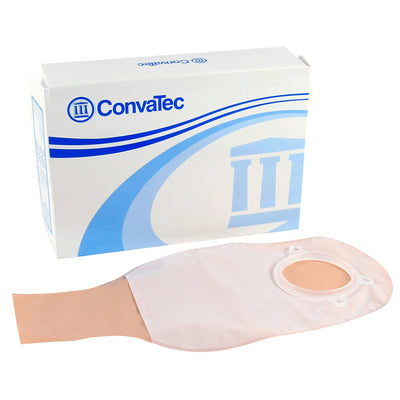 ConvaTec SUR-FIT Natura Two-Piece Drainable Pouch, Mold-to-Fit, 2-1/4" Flange, 12" L, Opaque