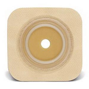 ConvaTec SUR-FIT Natura Durahesive Skin Barrier, Up to 1" Cut-to-Fit, 1-1/2" Flange, Tape Collar, 4" x 4"