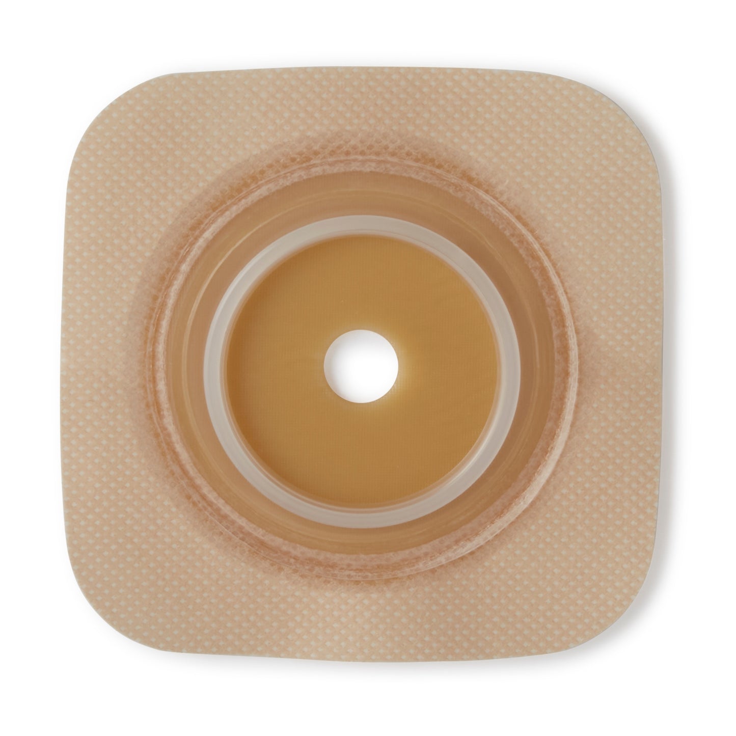 ConvaTec SUR-FIT Natura Durahesive Skin Barrier, Up to 1-1/4" Cut-to-Fit, 1-3/4" Flange, Tape Collar, 4" x 4"