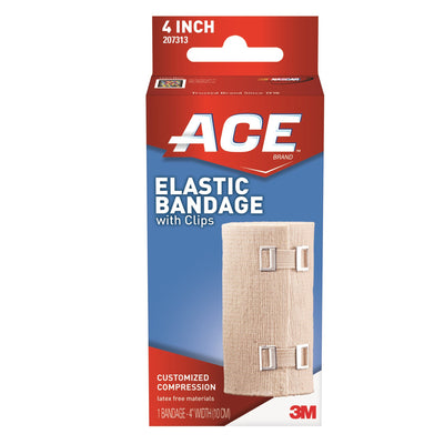 3M Ace Elastic Bandage with Metal Clips 4" x 5 yds