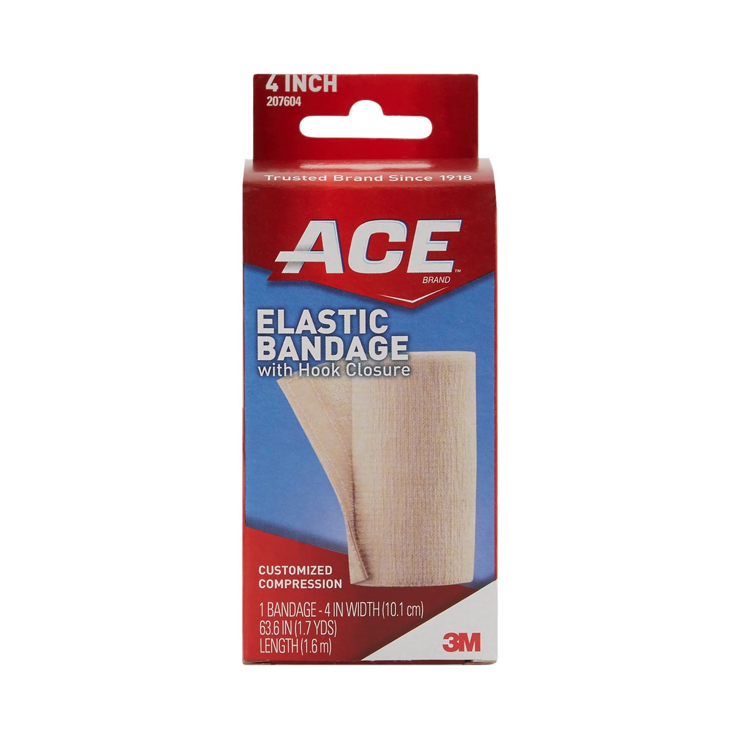 Ace Elastic Bandage with Hook Closure, 4"