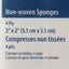 Dermacea Nonsterile Nonwoven Sponge 2" x 2" 4 ply