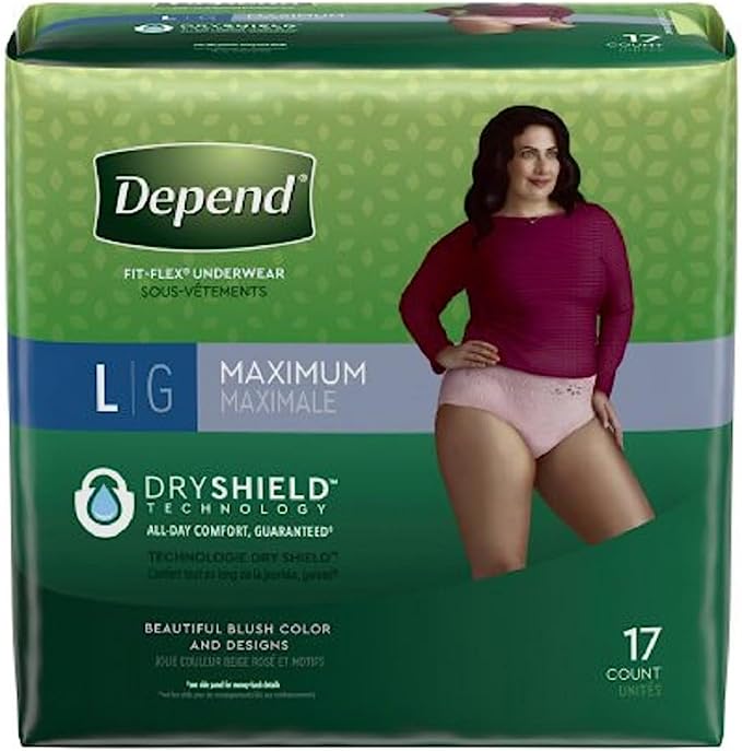 Depend Women's Fit-Flex Max, Large