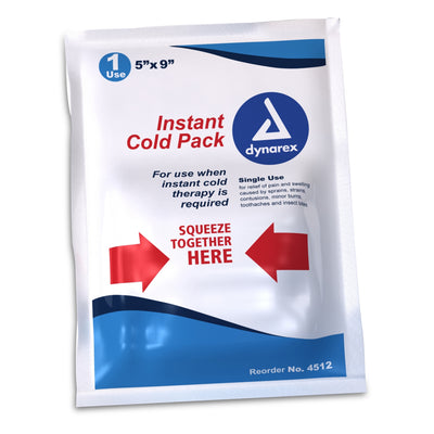 Disposable Instant Cold Pack, 5"X9", Case/24