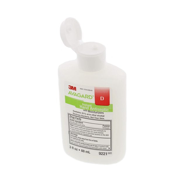 3M Avagard D Instant Hand Antiseptic with Moisturizers, 3 oz, White