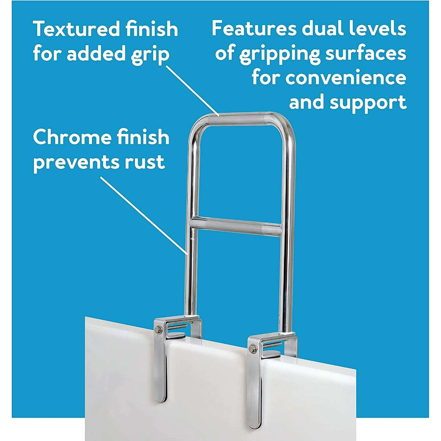 Carex Dual Level Bathtub Rail