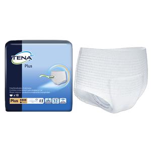 ESSITY TENA Plus Protective Underwear, 2XL, Unisex, 68" to 80" Hip, White