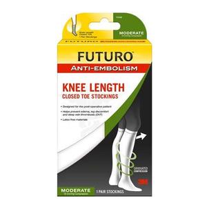 FUTURO Anti-Embolism Knee Length Stockings, Medium