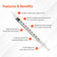 Easy Touch Insulin Syringe 30G x 1/2", 0.5 mL- 830555