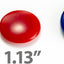 Officemate Round Plastic Covered Magnets - Durable & Longlasting Magnets Pack of 30