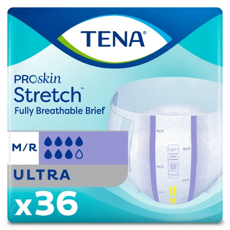 Tena Stretch Ultra Incontinence Brief, Medium - 67802