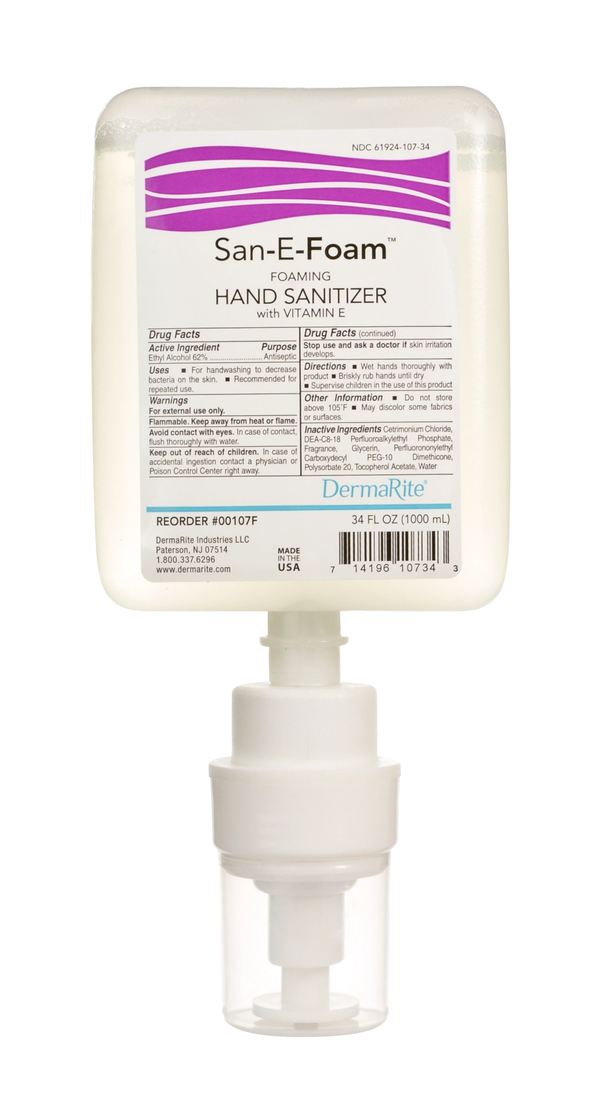 San-E-Foam Hand Sanitizer, 1,000mL Dispenser Refill Bottle