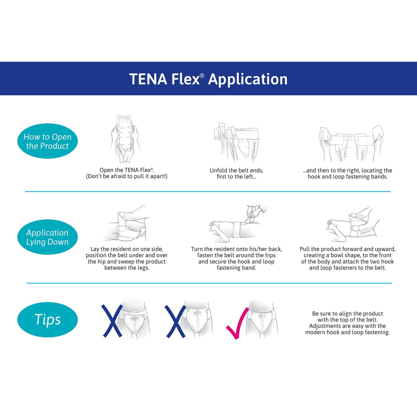 TENA Flex Super 24" to 34", Sterile, Latex-free