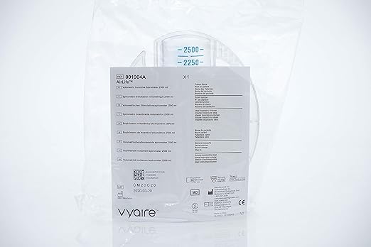 AirLife Volumetric Incentive Spirometer, 2500 mL Capacity