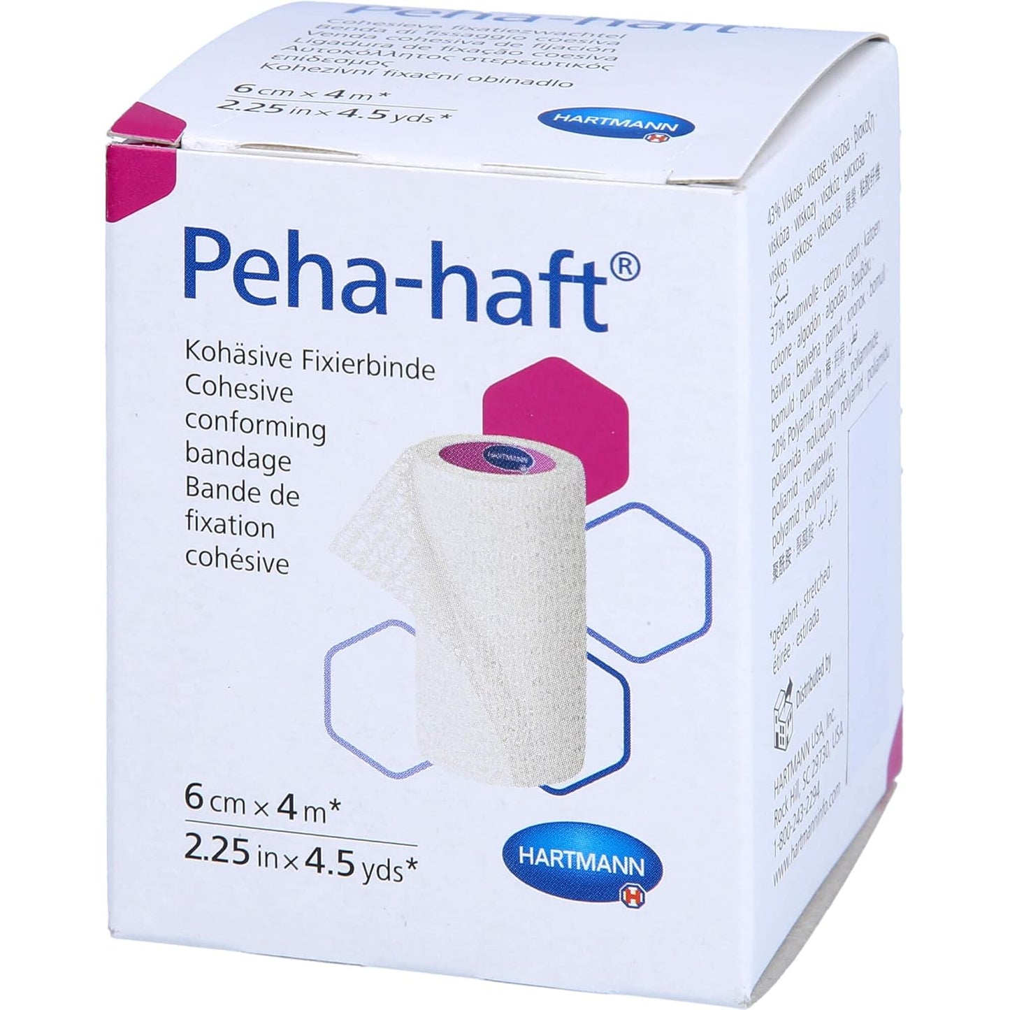 Peha-Haft Absorbent Cohesive Conforming Gauze Bandage, 2 1/4" X 4.5 yd