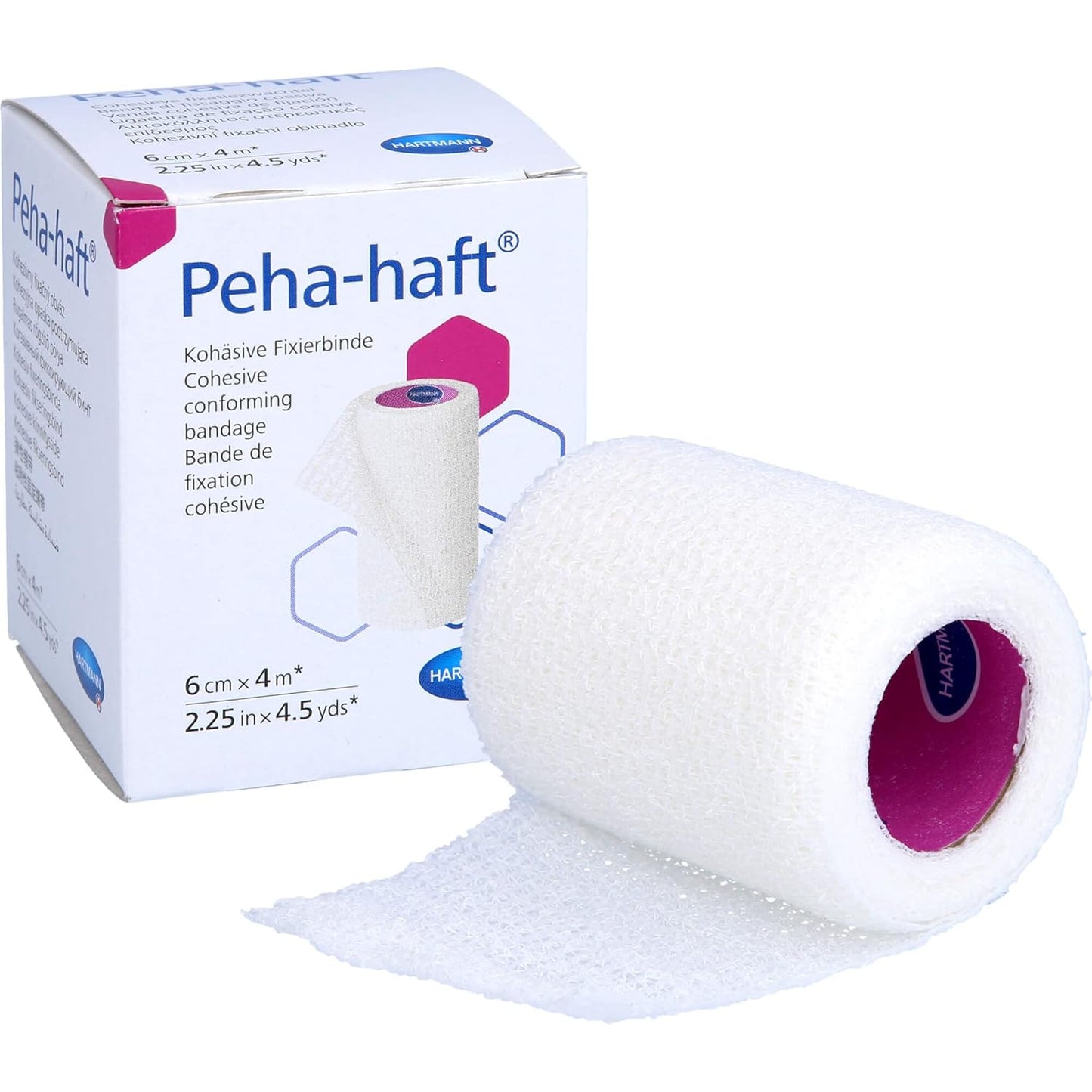 Peha-Haft Absorbent Cohesive Conforming Gauze Bandage, 2 1/4" X 4.5 yd