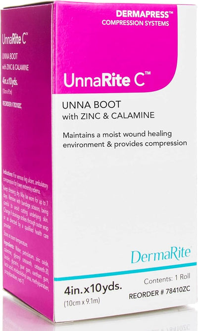 UnnaRite Unna Boot with Calamine, 4" x 10 yds