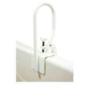 Carex Bath Safety Rail Grab Bar Bathtub Entry Exit and Transfer White