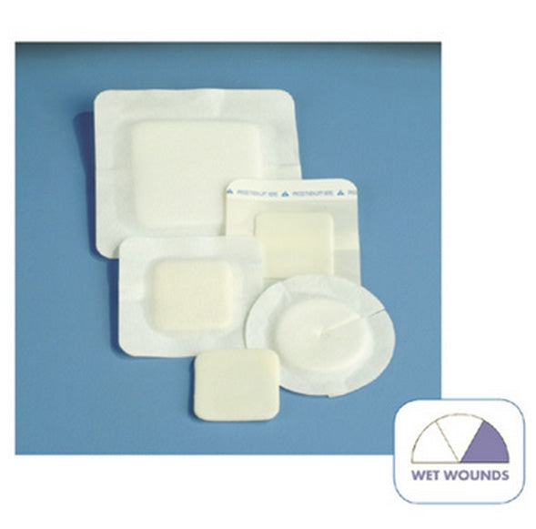 Polyderm Hydrophilic Foam Wound Dressing 4" Border