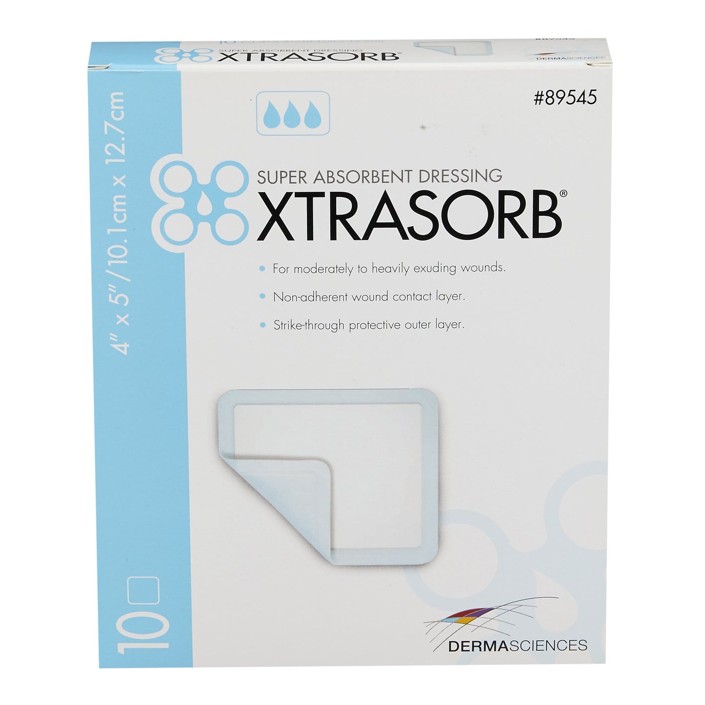 Xtrasorb Super Absorbent Dressing 4" x 5"