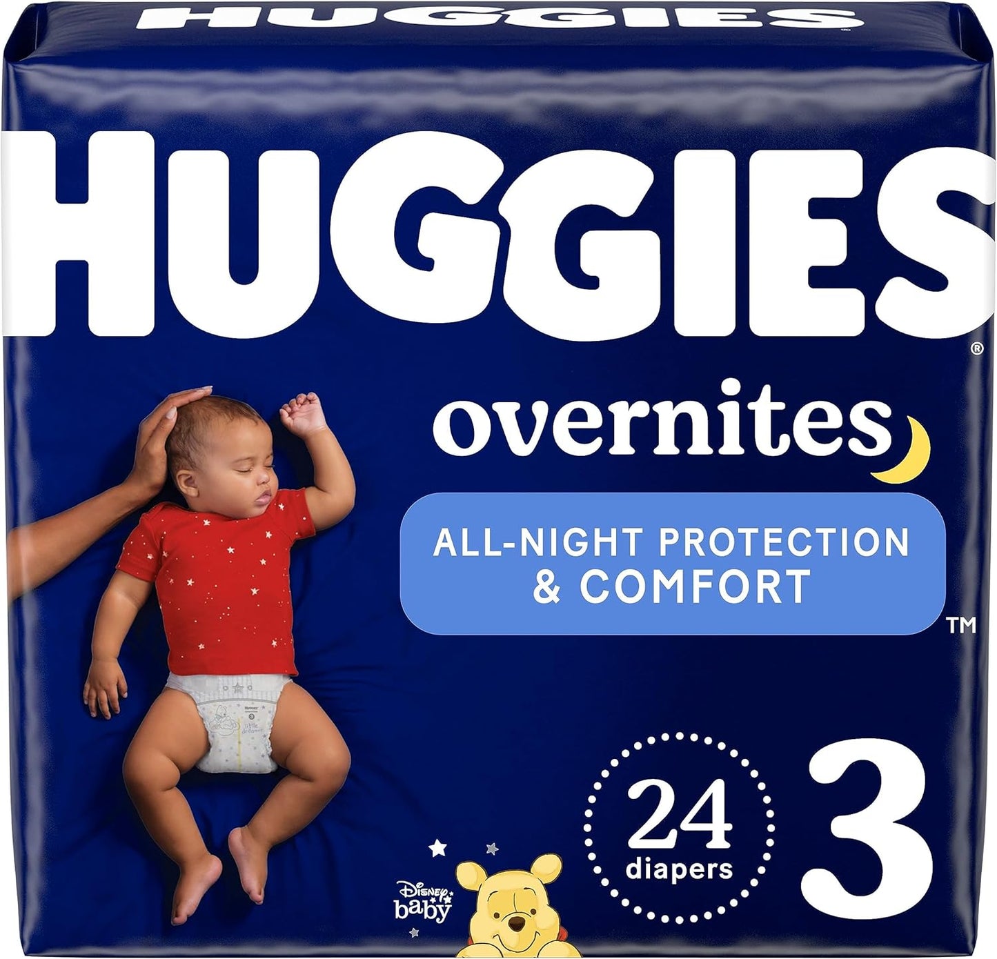 Kimberly Clark Huggies OverNites Diapers Size 3 Jumbo Pack