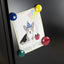 Officemate Round Plastic Covered Magnets - Durable & Longlasting Magnets Pack of 30