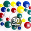 Officemate Round Plastic Covered Magnets - Durable & Longlasting Magnets Pack of 30