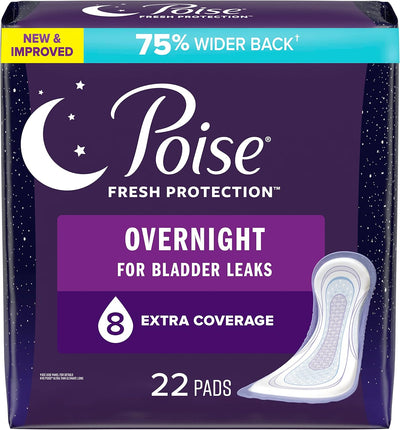 Poise Extra Coverage Pad, Fresh Protection, Long