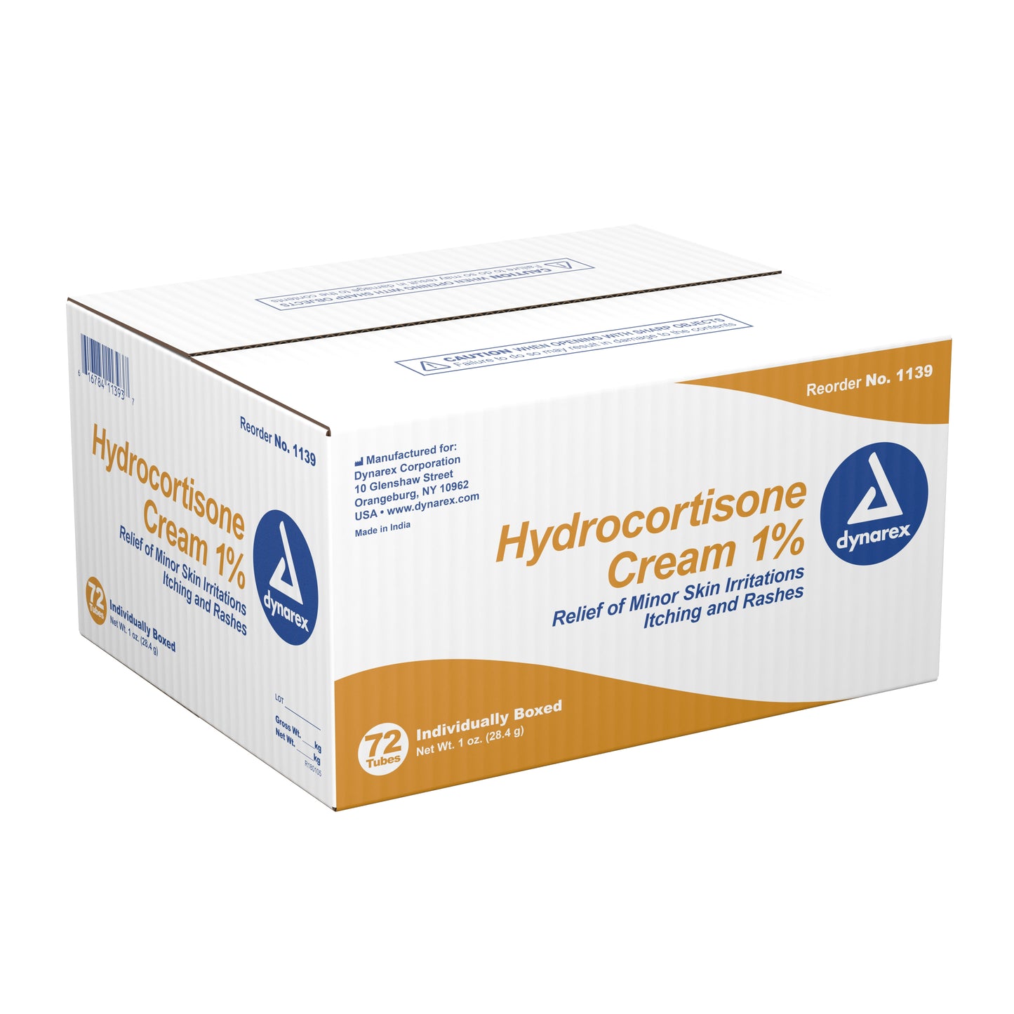 Dynarex Hydrocortisone Cream Tube 1 oz