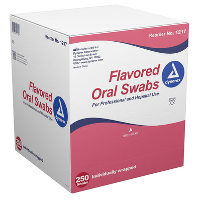 Oral Swabsticks, Flavored with Dentrifice